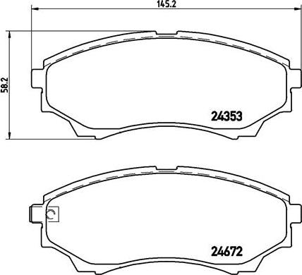 Brembo P 24 086 - Jarrupala, levyjarru inparts.fi