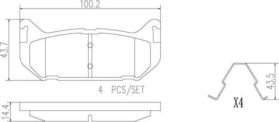 Brembo P24036N - Jarrupala, levyjarru inparts.fi