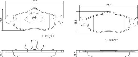 Brembo P24037N - Jarrupala, levyjarru inparts.fi