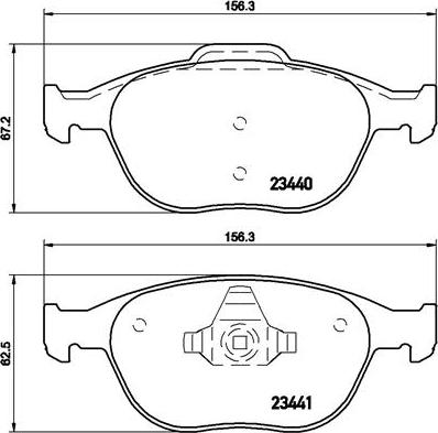 Brembo P 24 071 - Jarrupala, levyjarru inparts.fi