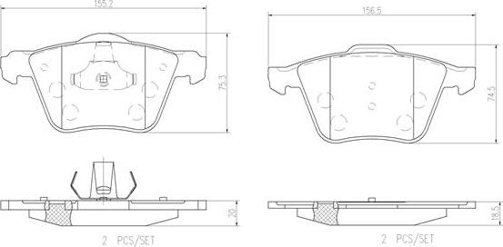 Brembo P24077N - Jarrupala, levyjarru inparts.fi