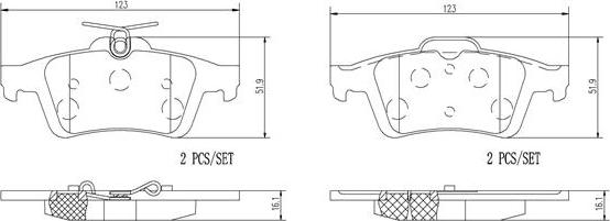 Brembo P24148N - Jarrupala, levyjarru inparts.fi