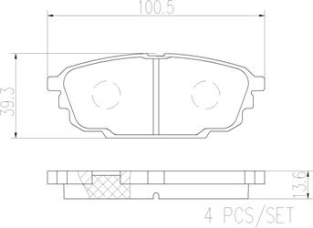 Brembo P24142N - Jarrupala, levyjarru inparts.fi