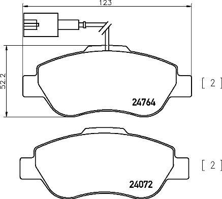 Brembo P 24 150 - Jarrupala, levyjarru inparts.fi