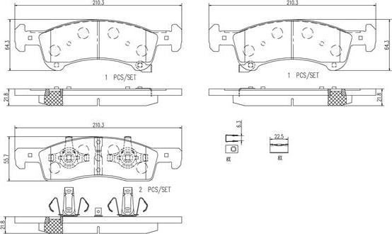 Brembo P24111N - Jarrupala, levyjarru inparts.fi