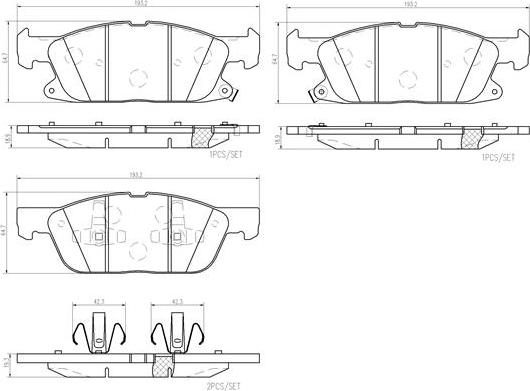 Brembo P24188N - Jarrupala, levyjarru inparts.fi