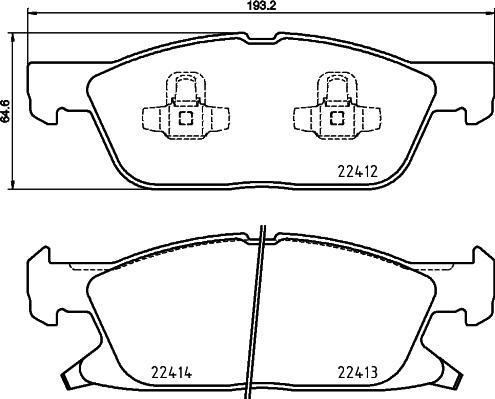 Brembo P 24 188 - Jarrupala, levyjarru inparts.fi