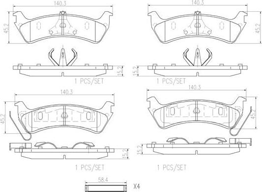 Brembo P24216N - Jarrupala, levyjarru inparts.fi