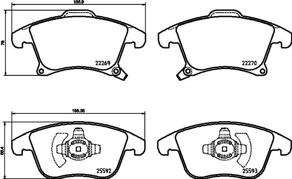 Brembo P 24 173 - Jarrupala, levyjarru inparts.fi