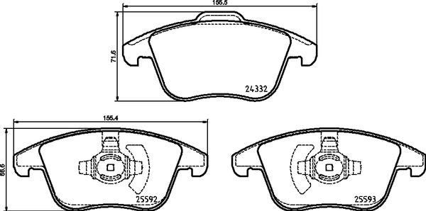 Brembo P 24 211 - Jarrupala, levyjarru inparts.fi