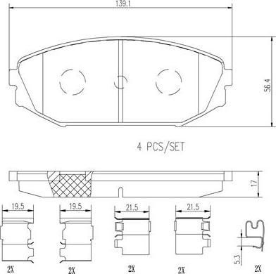 Brembo P28049N - Jarrupala, levyjarru inparts.fi