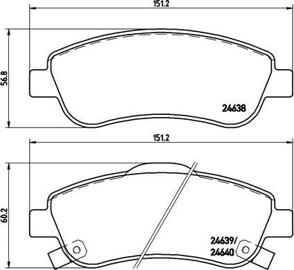 Brembo P 28 045X - Jarrupala, levyjarru inparts.fi