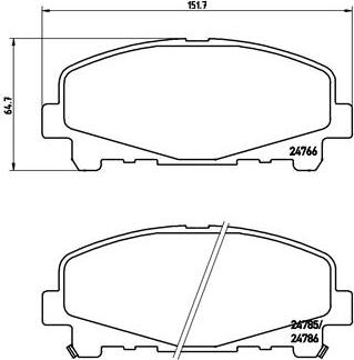 Brembo P 28 043X - Jarrupala, levyjarru inparts.fi