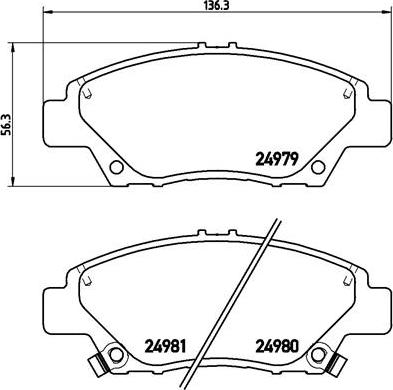 Brembo P 28 050 - Jarrupala, levyjarru inparts.fi