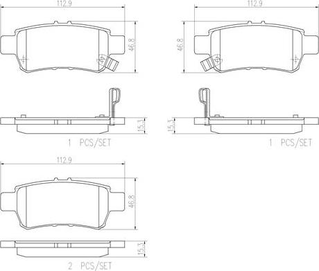 Brembo P28062N - Jarrupala, levyjarru inparts.fi