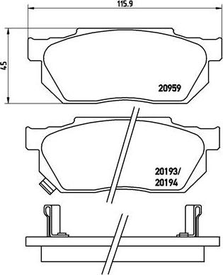 Brembo P 28 008 - Jarrupala, levyjarru inparts.fi