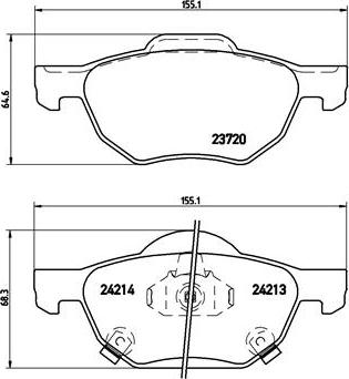 Brembo P 28 036 - Jarrupala, levyjarru inparts.fi