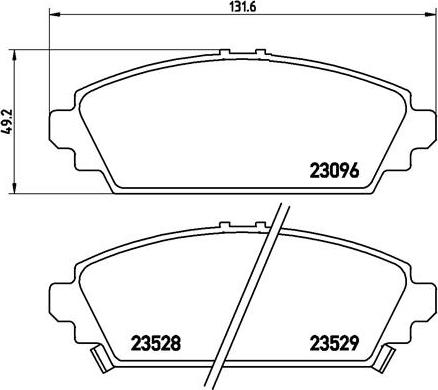 Brembo P28031N - Jarrupala, levyjarru inparts.fi