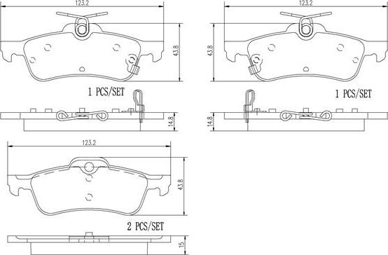 Brembo P28070N - Jarrupala, levyjarru inparts.fi