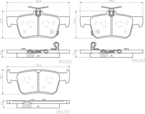 Brembo P28103N - Jarrupala, levyjarru inparts.fi