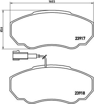 Brembo P 23 091 - Jarrupala, levyjarru inparts.fi