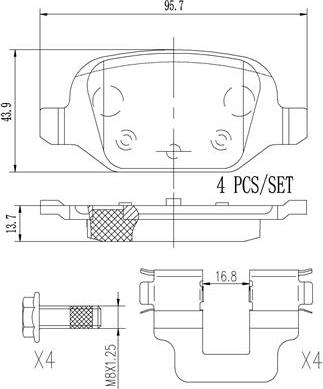 Brembo P23064N - Jarrupala, levyjarru inparts.fi