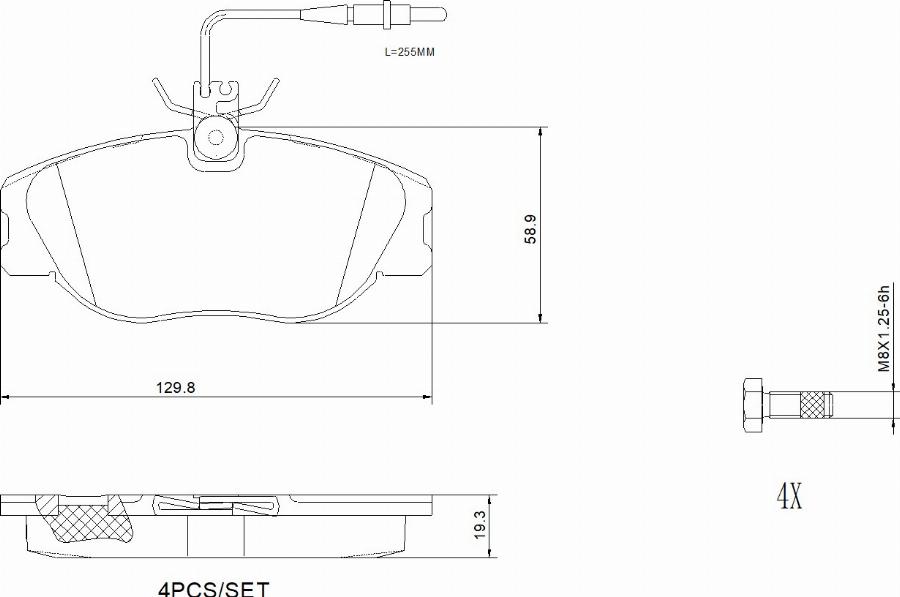 Brembo P23061N - Jarrupala, levyjarru inparts.fi