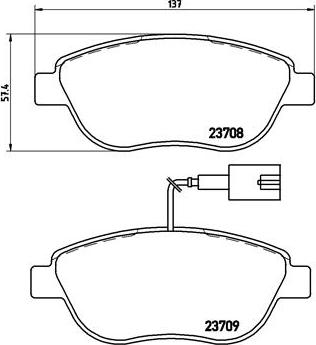 Brembo P 23 087 - Jarrupala, levyjarru inparts.fi