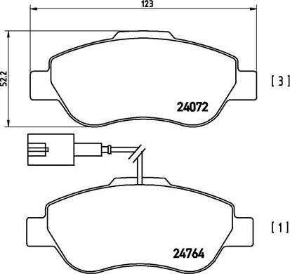 Brembo P 23 107 - Jarrupala, levyjarru inparts.fi