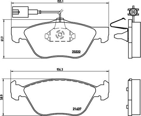 Brembo P 23 116 - Jarrupala, levyjarru inparts.fi