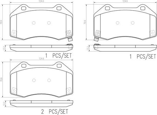 Brembo P23182N - Jarrupala, levyjarru inparts.fi