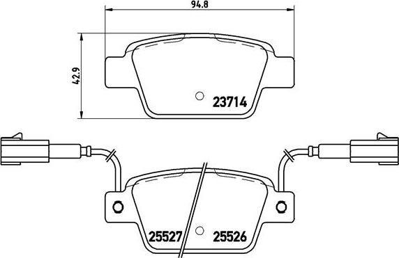 Brembo P 23 135 - Jarrupala, levyjarru inparts.fi