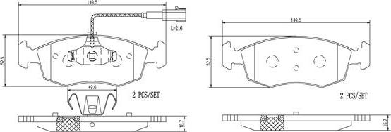 Brembo P23138N - Jarrupala, levyjarru inparts.fi