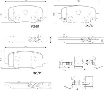 Brembo P23177N - Jarrupala, levyjarru inparts.fi