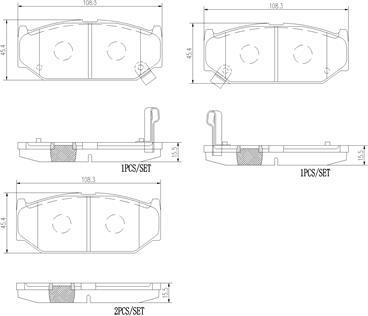 Brembo P79031N - Jarrupala, levyjarru inparts.fi