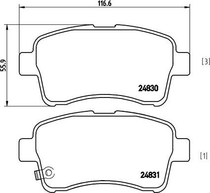 Brembo P 79 021 - Jarrupala, levyjarru inparts.fi