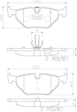 Brembo P71006N - Jarrupala, levyjarru inparts.fi