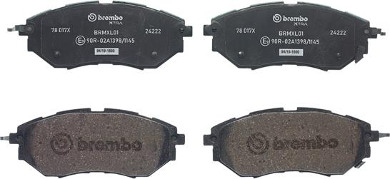 Brembo P 78 017X - Jarrupala, levyjarru inparts.fi