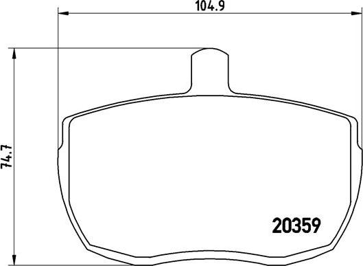 Brembo P A6 001 - Jarrupala, levyjarru inparts.fi