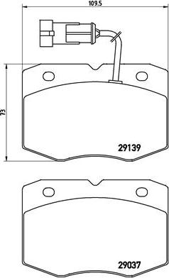 Brembo P A6 019 - Jarrupala, levyjarru inparts.fi