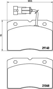 Brembo P A6 020 - Jarrupala, levyjarru inparts.fi