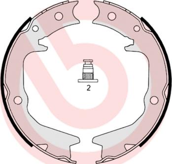 Brembo S 54 519 - Jarrukenkäsarja, seisontajarru inparts.fi