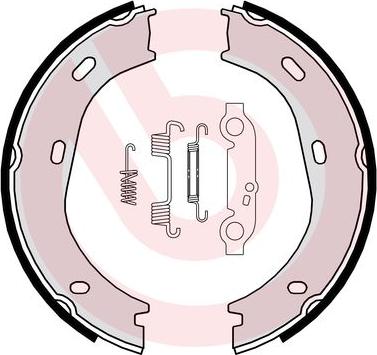 Brembo S 50 501 - Jarrukenkäsarja, seisontajarru inparts.fi