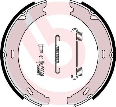 Brembo S 50 502 - Jarrukenkäsarja, seisontajarru inparts.fi