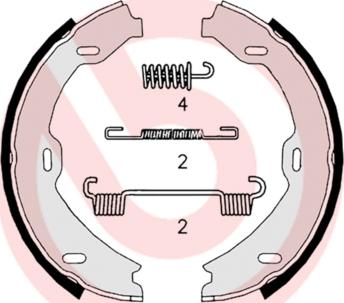 Brembo S 50 518 - Jarrukenkäsarja, seisontajarru inparts.fi