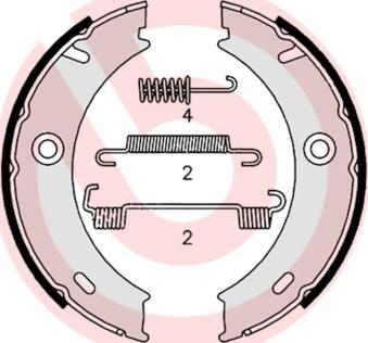 Brembo S 50 512 - Jarrukenkäsarja, seisontajarru inparts.fi