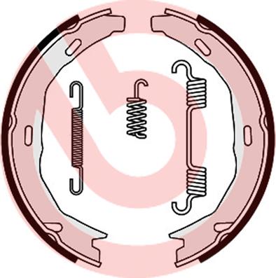 Brembo S 50 522 - Jarrukenkäsarja, seisontajarru inparts.fi