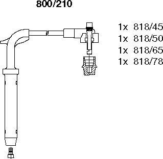 Bremi 800/210 - Sytytysjohtosarja inparts.fi