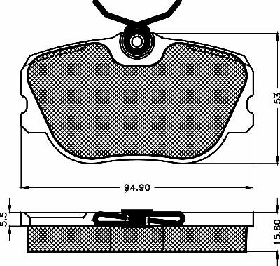 Textar 7323D439 - Jarrupala, levyjarru inparts.fi