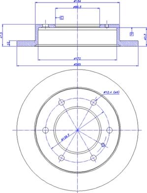 Magneti Marelli 104062.4 - Jarrulevy inparts.fi